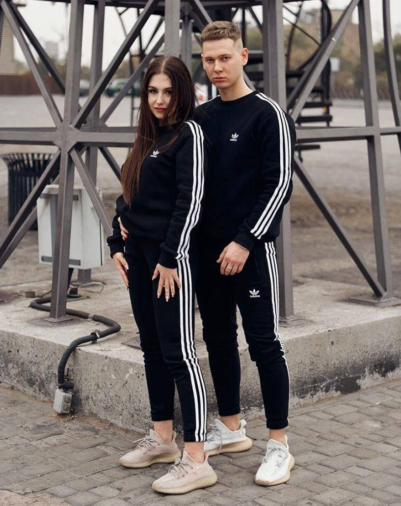 

Спортивный костюм Adidas Black весна/лето/осень - Адидас Черный