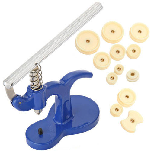 

Пресс для закрывания крышек и стекол часов, 12 насадок