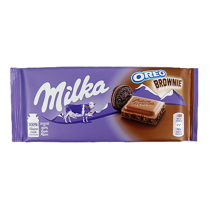 

Шоколад Мілка брауні орео Milka oreo brownie 100g 22шт/ящ (Код : 00-00005288)