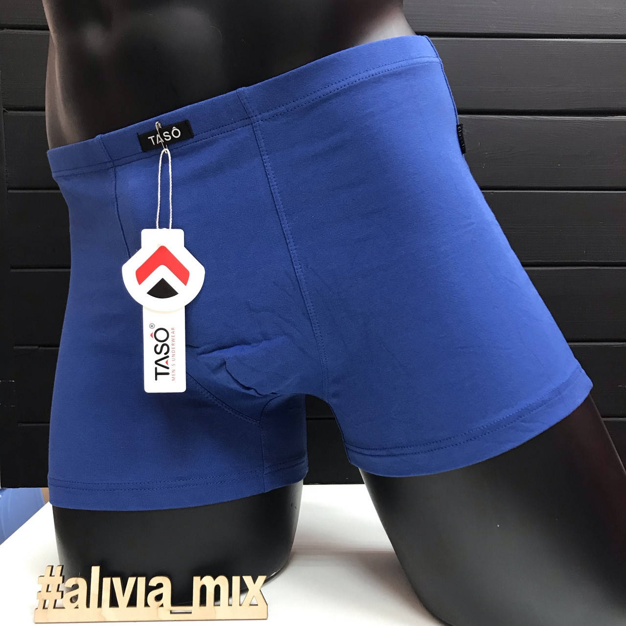 

Хлопковые мужские трусы однотонные TASO XL, Синий