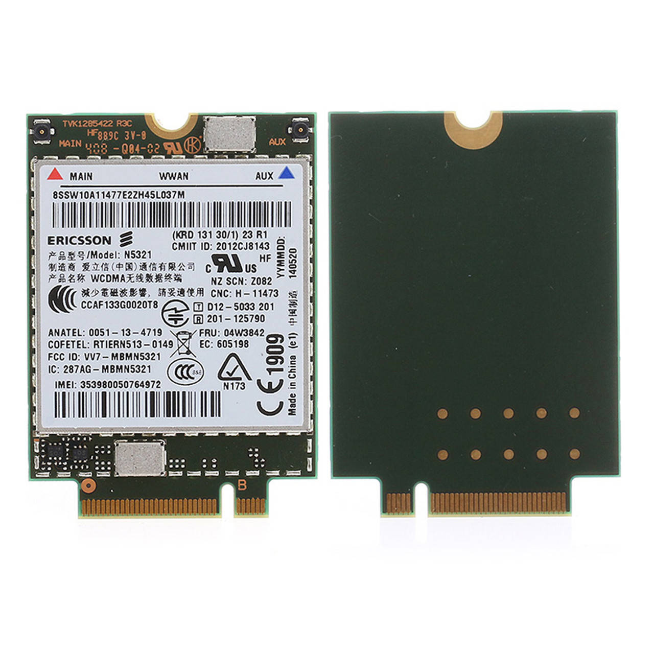 

3G модем Ericsson N5321 для ноутбука Lenovo M.2 NGFF (04w3842) бу
