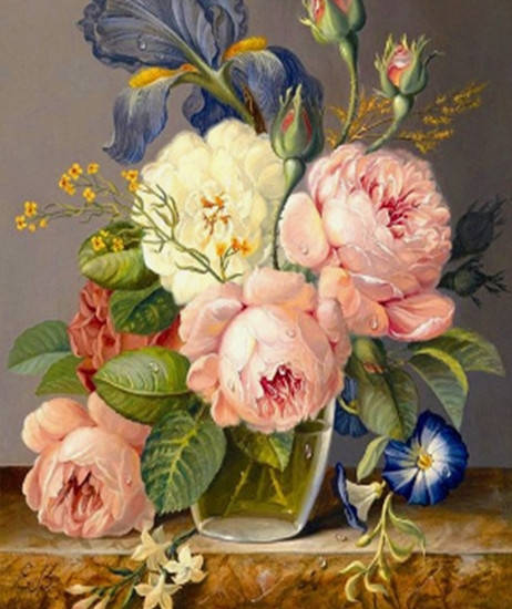 

Алмазная вышивка. Картина на подрамнике "Голандский букет" , размер 40х50