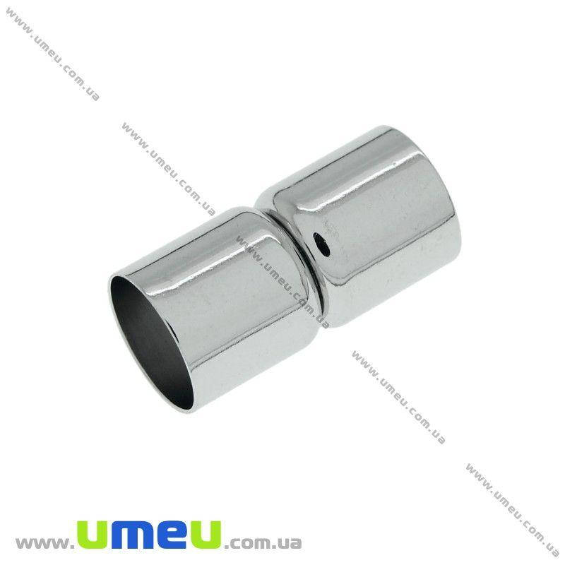 

Замок магнитный для вклеивания шнура, Темное серебро, 20х11 мм, 1 шт (ZAM-024100)
