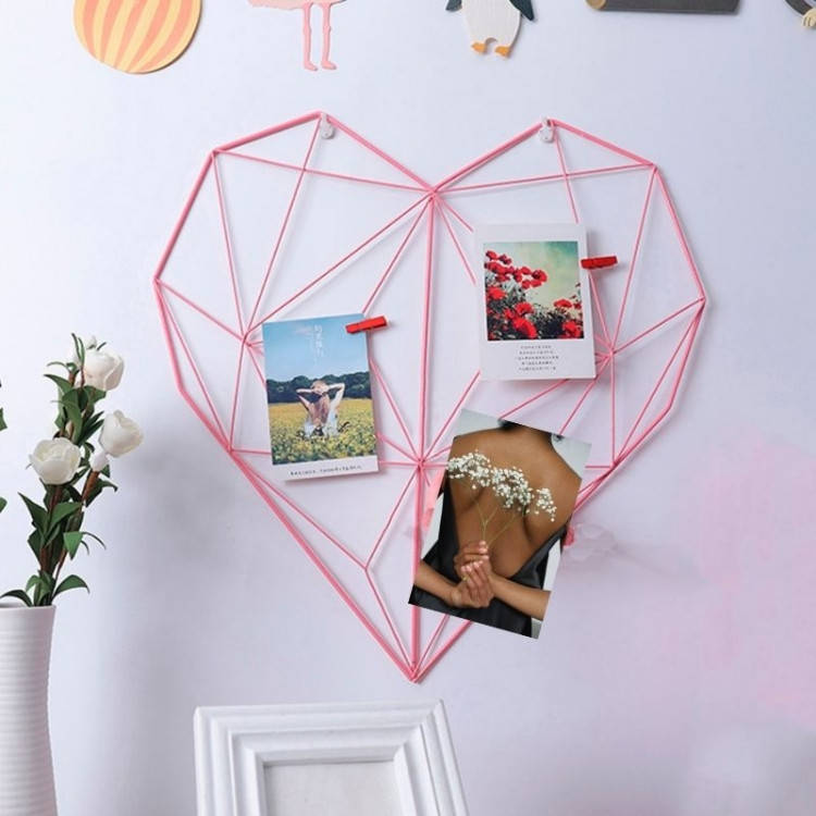 

Настенный органайзер Мудборд Сердце (moodboard) розовый сердце