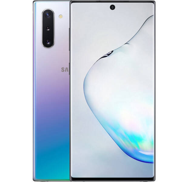 

Смартфон Samsung Galaxy Note 10 SM-N970U 8/256GB Aura Glow, Серебристый