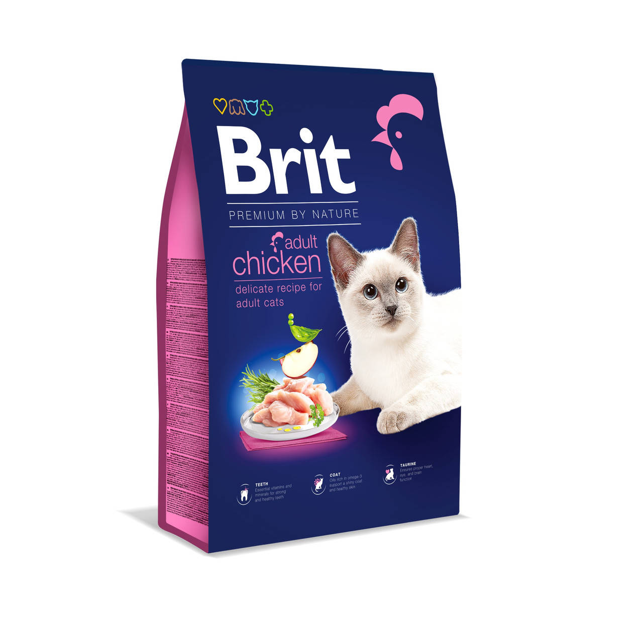 

Сухой корм Brit Premium Cat Adult Chicken 8 кг для взрослых кошек с курицей