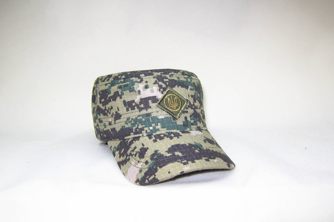 

Кепка немка тактическая камуфляж пиксель с шевроном ВСУ DAVANI 00547-11 56-57 размер, Маскировочный