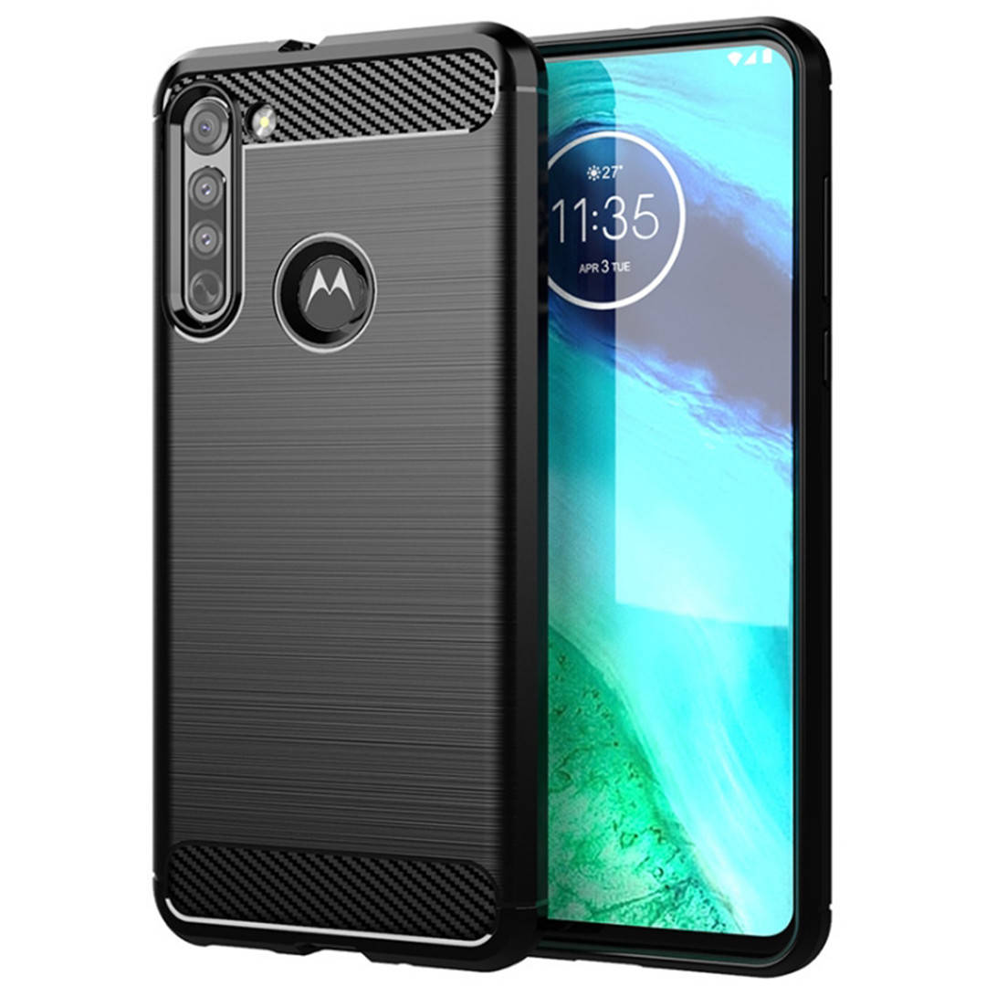 

Противоударный чехол для Motorola Moto G8 (XT2045-1) | Rugged Carbon | черный