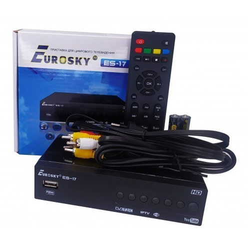 

Тюнер т2 приставка Eurosky ES-17