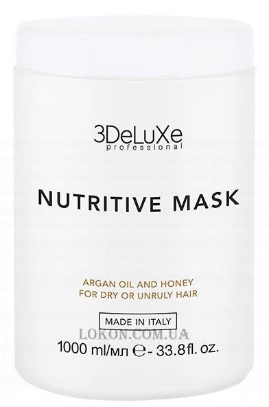 

Маска для сухих и повреждённых волос 3DeLuXe Professional Nutritive Mask 1000 мл(Италия)