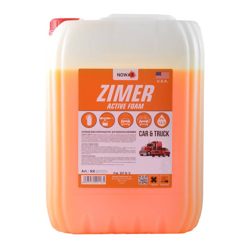 

Активная пена 5л Zimer Active Foam для бесконтактной мойки NOWAX (NX05135)