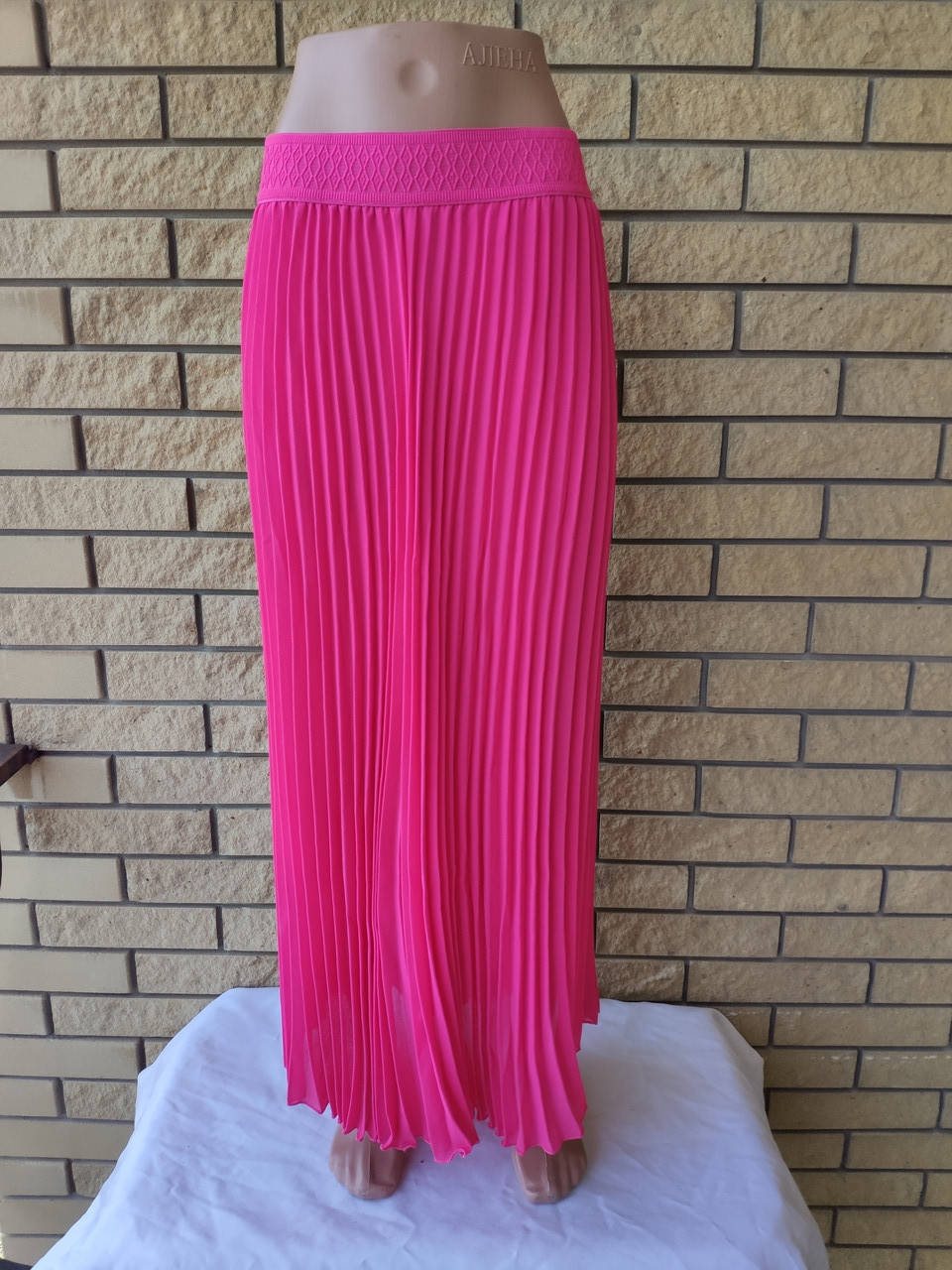 

Юбка летняя в пол плиссированная большого размера LIAN, Розовый
