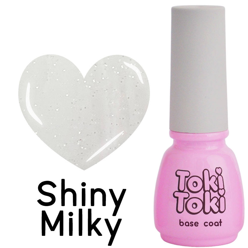 

Камуфлирующая база для ногтей Toki-Toki Shiny Milky 5 мл