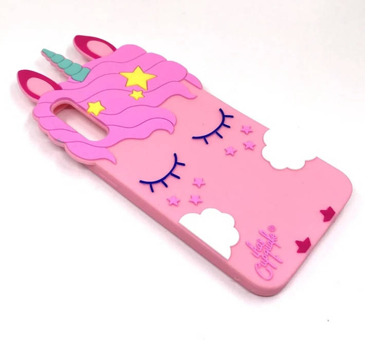 

Чехол на Huawei P20 Единорог детский розовый