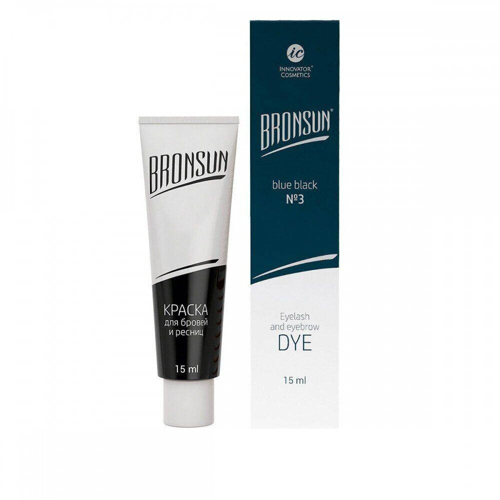 

Краска для бровей и ресниц Bronsun, №3 иссиня черный 15 мл