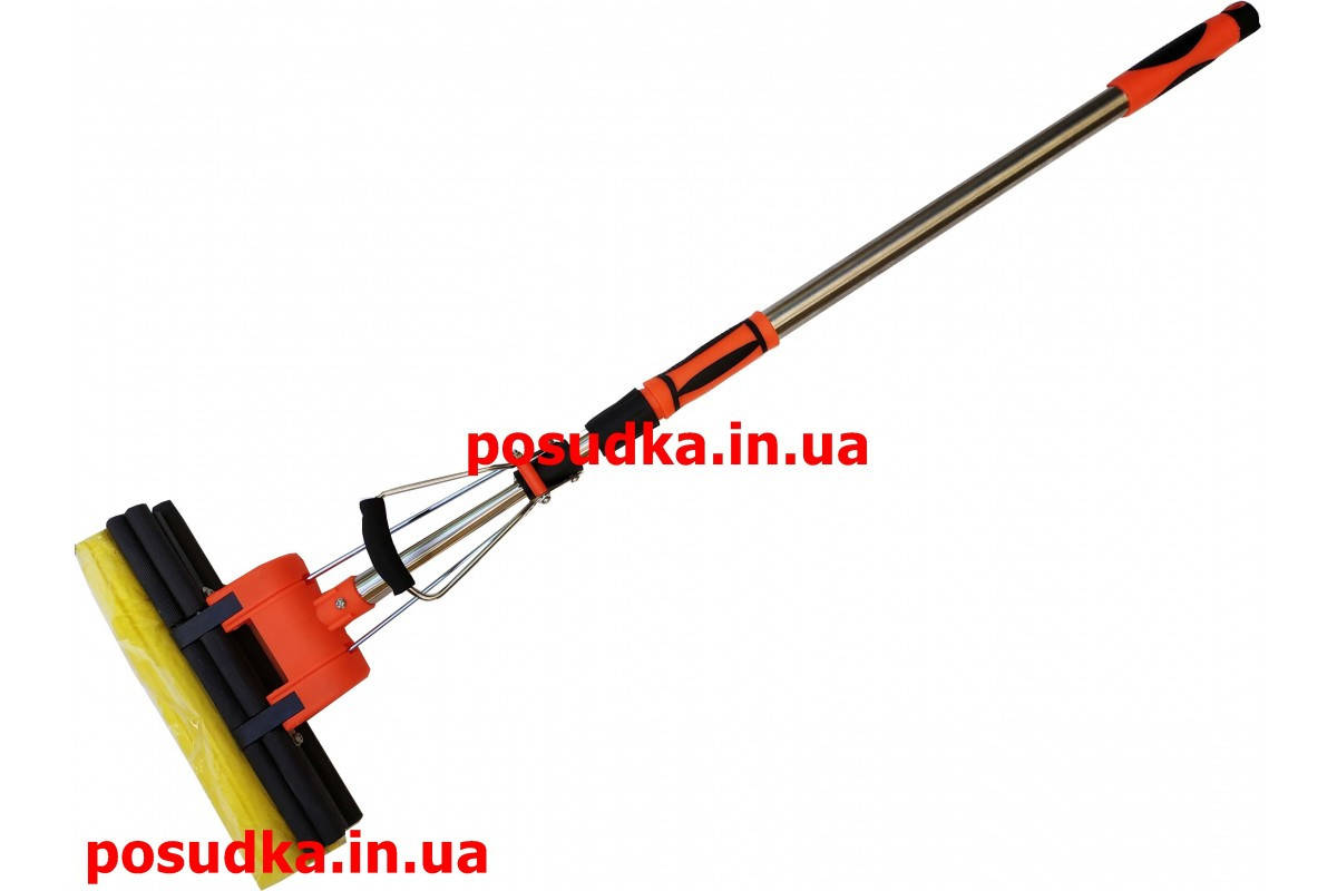 

Швабра MOP PVA LUX оранжевая с отжимом 27 см