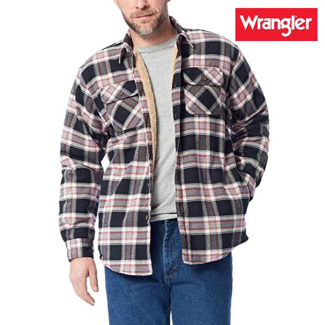 

Рубашка фланелевая Wrangler®(США)/на подкладке(мех sherpa)/Оригинал из США, Черный