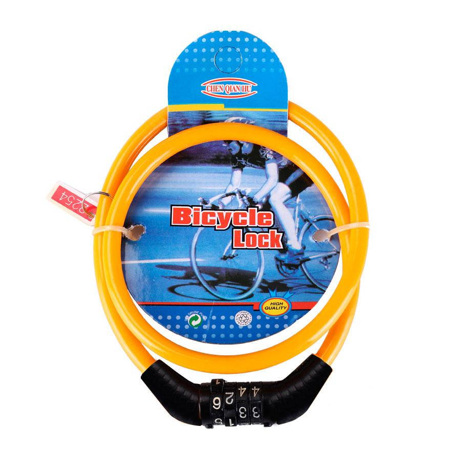 

Замок противоугонный в силиконе 8х650 кодовый для велосипеда и мотоцикла