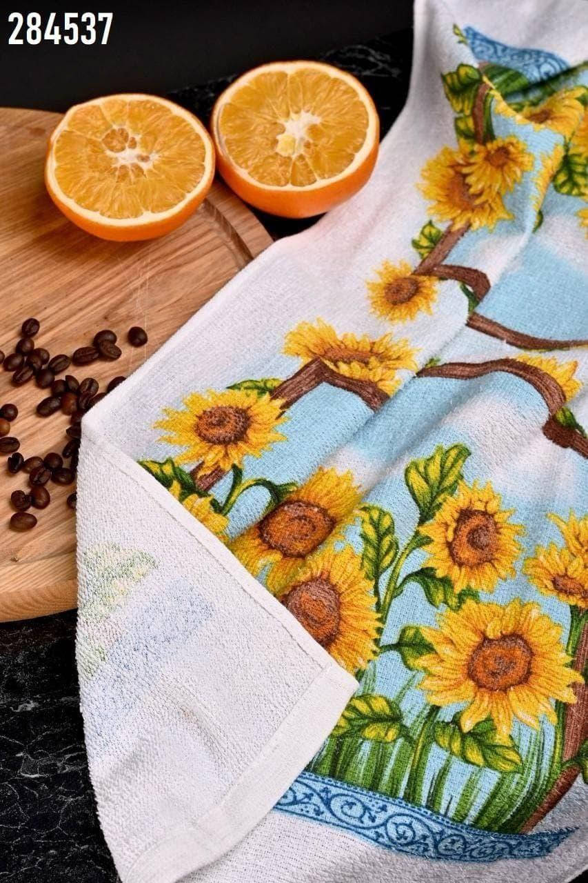 

Кухонное полотенце, полотенце для кухни махровое, Белый