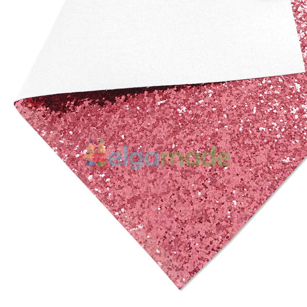 

Кожзам с крупными блестками АРБУЗНЫЙ, 20х27 см, Китай