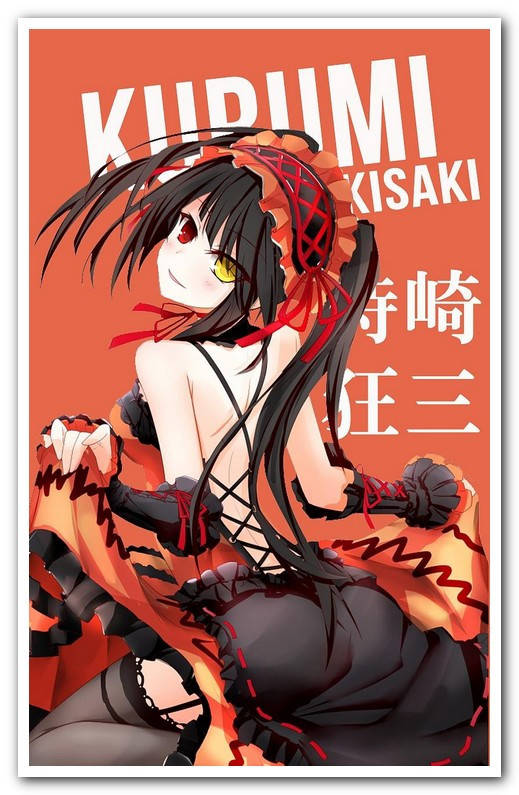 

Куруми Токисаки Tokisaki Kurumi - постер аниме