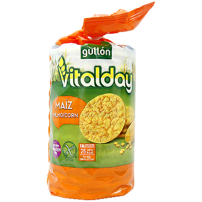 

Хлібці кукурудзяні Гуллон віталдей Gullon vitaldey 130g 12шт/ящ (Код : 00-00012177)