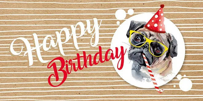 

Конверт для денег "Happy birthday" крафт