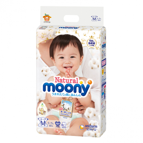 

Подгузники японские Moony Natural M(6-11kg) 48шт.