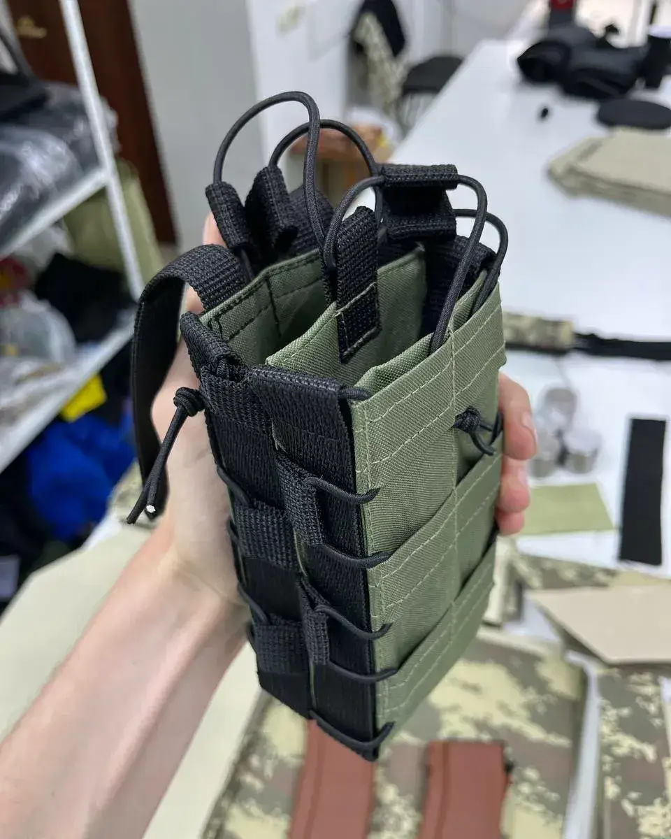 

Подсумок тактический на два магазина АК / жесткий, олива/хаки