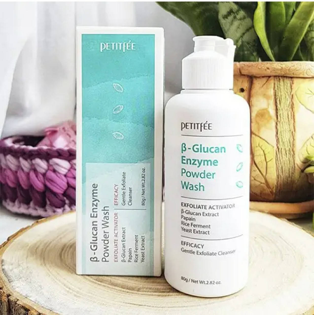 

Энзимная пудра для умывания с бета-глюканом Petitfee&Koelf Beta-Glucan Enzyme Powder Wash, 80 г