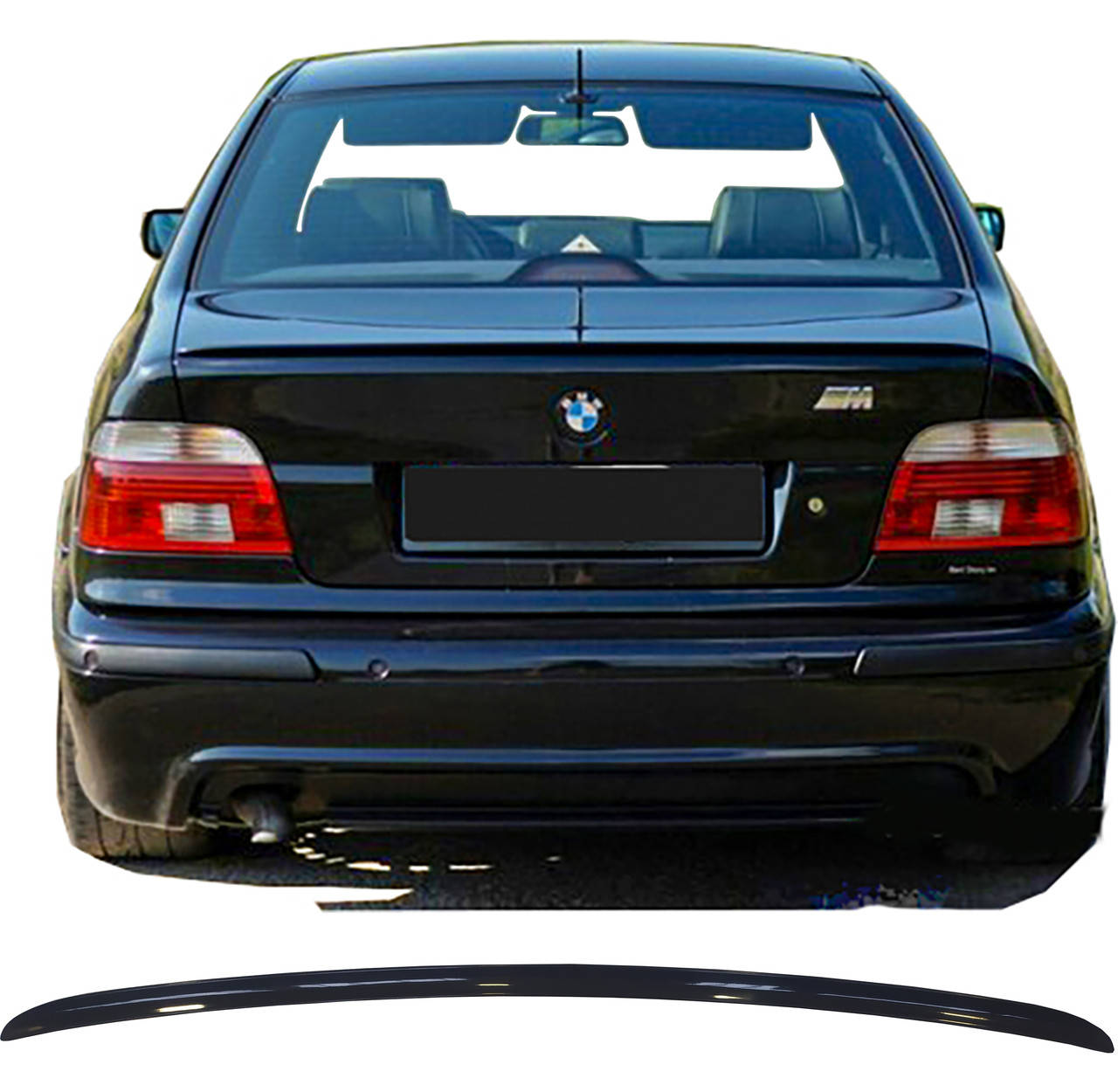 

Спойлер Сабля лип-спойлер на BMW E39 5 series 1996-2003 Lasscar, Черный