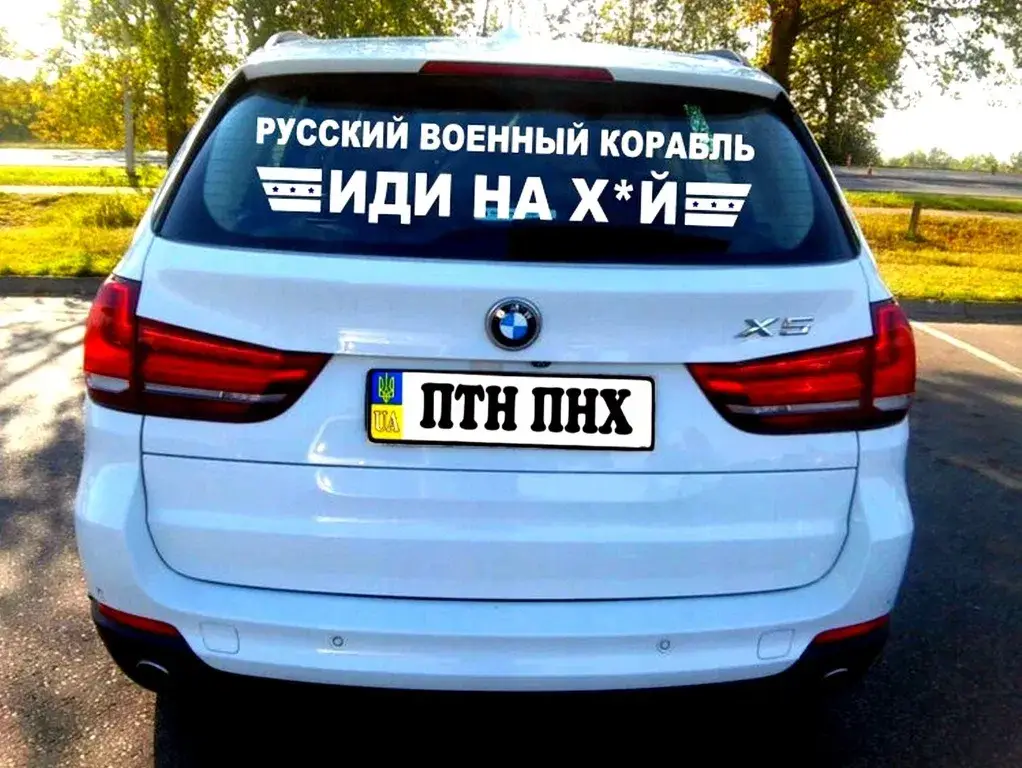 

Наклейка на Автомобиль Русский корабль 17*100 см + монтажка