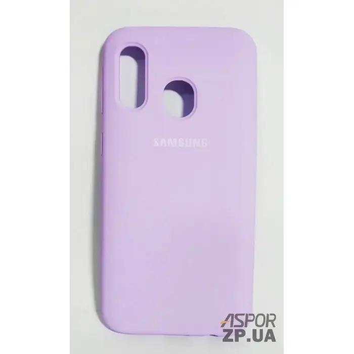 

Чехол-накладка для Samsung A40/A405 Silicone Case Original Full Cover- №7 лаванда