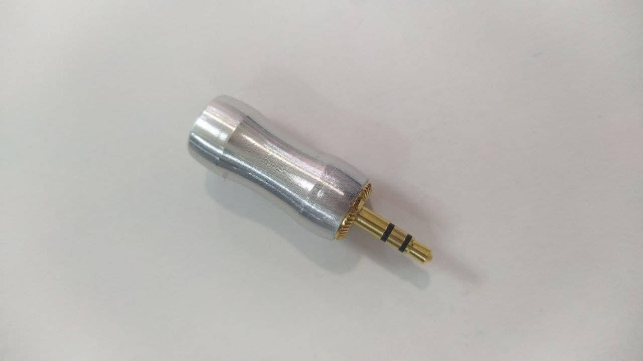 

Штекер Jack 3,5mm серебристый, стерео, металл., gold, под толстый кабель