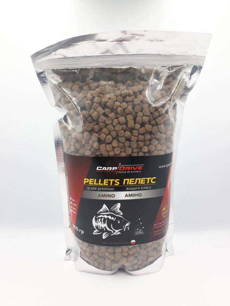 

Pellets, пеллетс карповый, пеллетс Amino (Амино) Carp Drive 8 мм 900гр