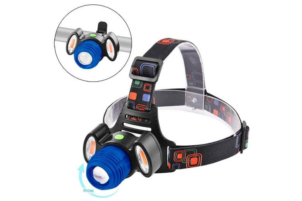 

Фонарь велосипедный (+ крепление на лоб) Police 2118 Bike / 3117-T6+2COB (красный), встроенный аккумулятор