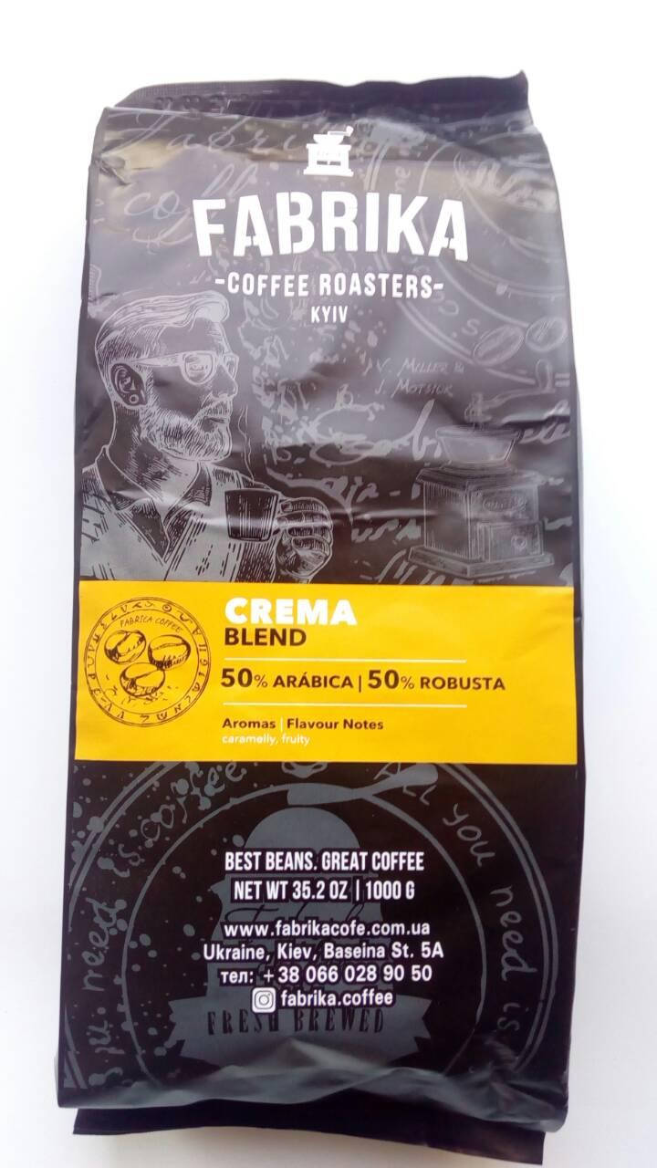 

Кофе Fabrika Сrema Blend в зернах 1 кг
