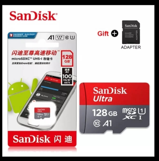 

Карта памяти SanDisk Ultra A1 micro SD 128 Gb