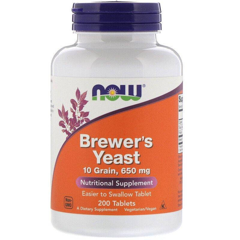

Пивные дрожжи NOW Foods "Brewer's Yeast" (200 таблеток)