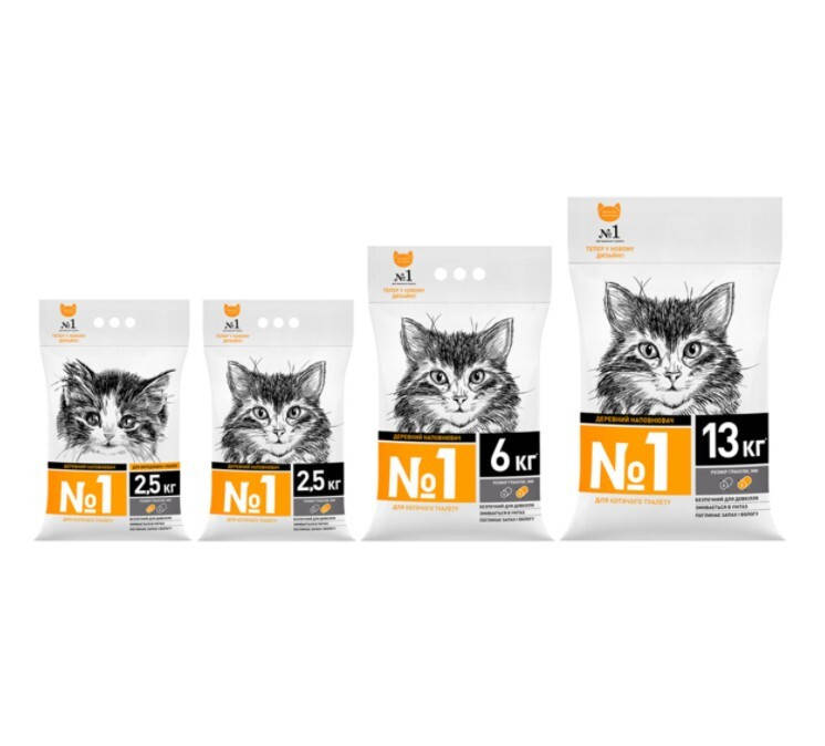 

Древесный наполнитель для кошачьего туалета Super Cat №1 2,5 кг Акция
