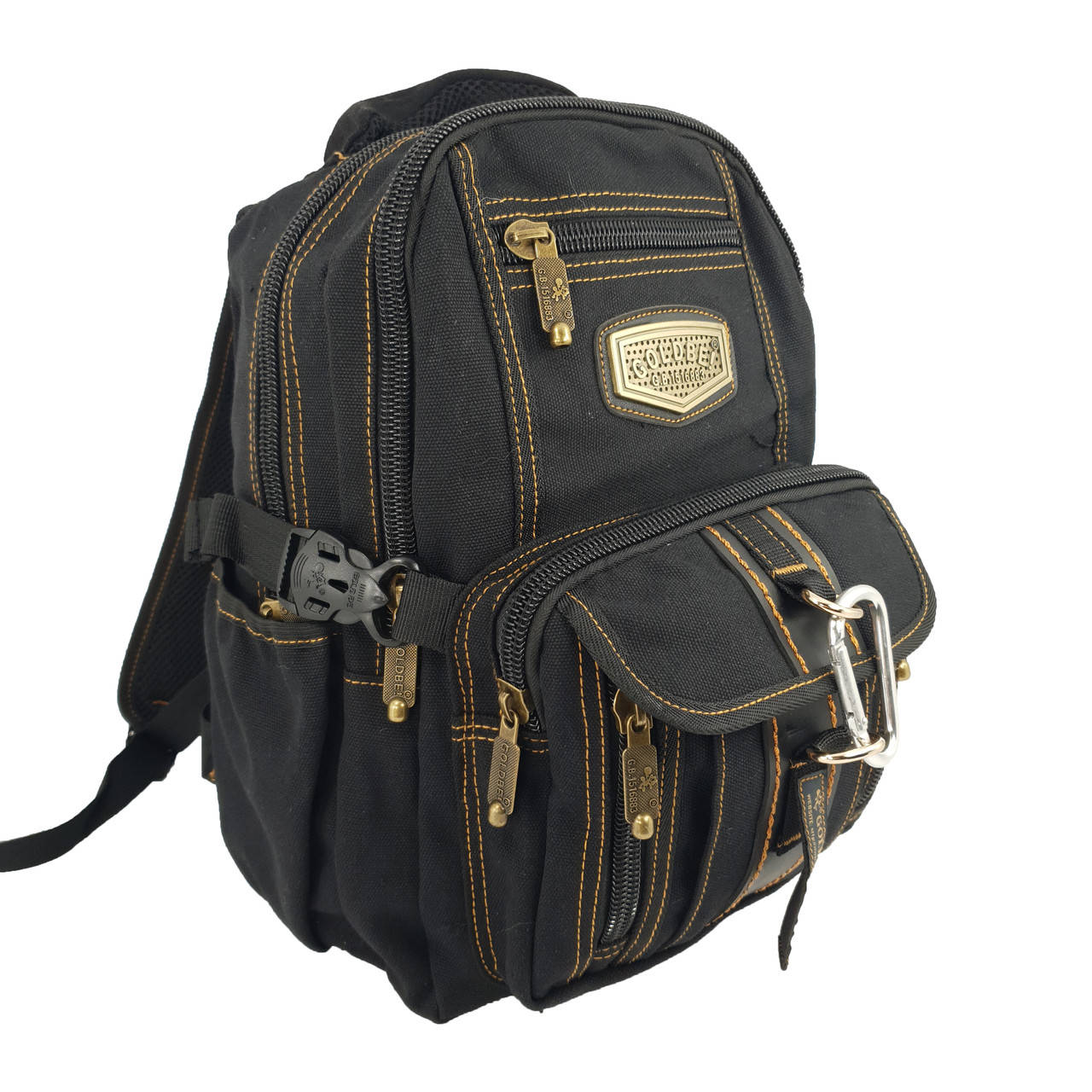 

Брезентовый(джинсовый) малый рюкзак GoldBe!, Черный