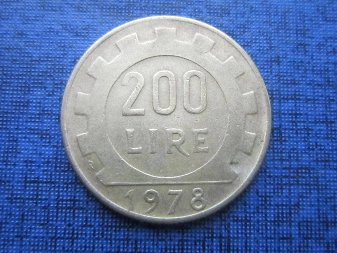 

Монета 200 лир Италия 1978