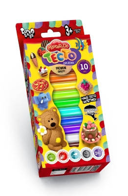 

Набор теста для лепки "Master Do" 10 цветов Danko Toys, Разные цвета