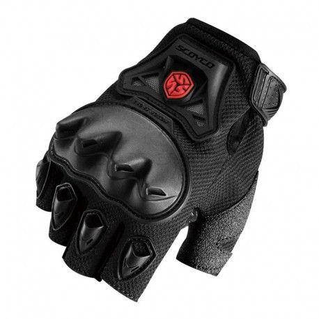 

Мотоперчатки Scoyco MC29D Black без пальцев, Черный