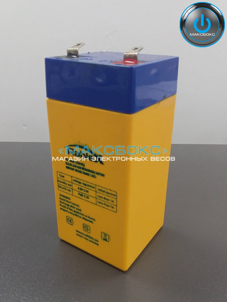 

Аккумуляторная батарея 4V/4Ah на весы