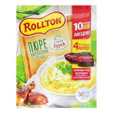 

Пюре быстрого приготовления картофельное со вкусом курицы Rollton Роллтон м/у 40г.