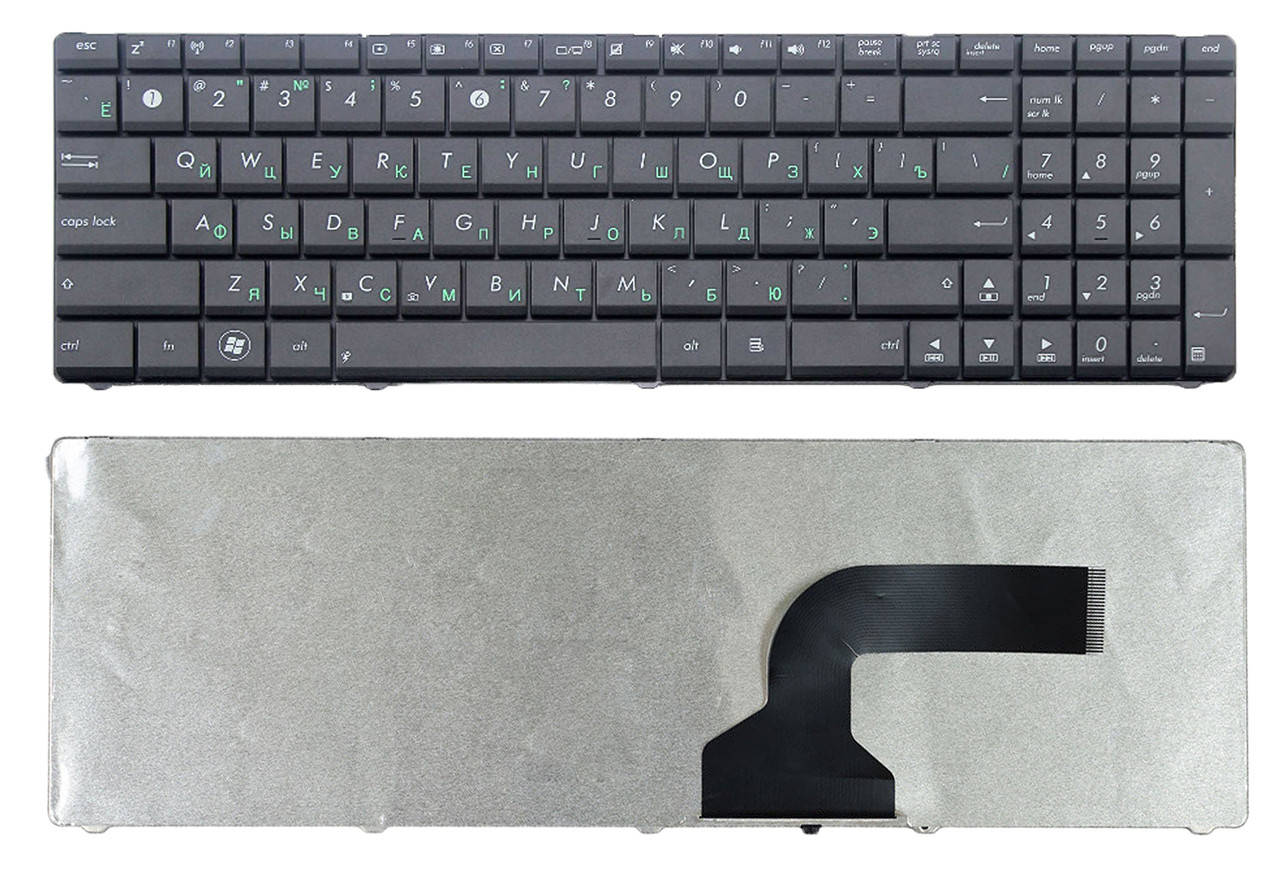 

Клавиатура для ноутбука Asus K52 K52F, матовая (04GNV32KRU00), Черный