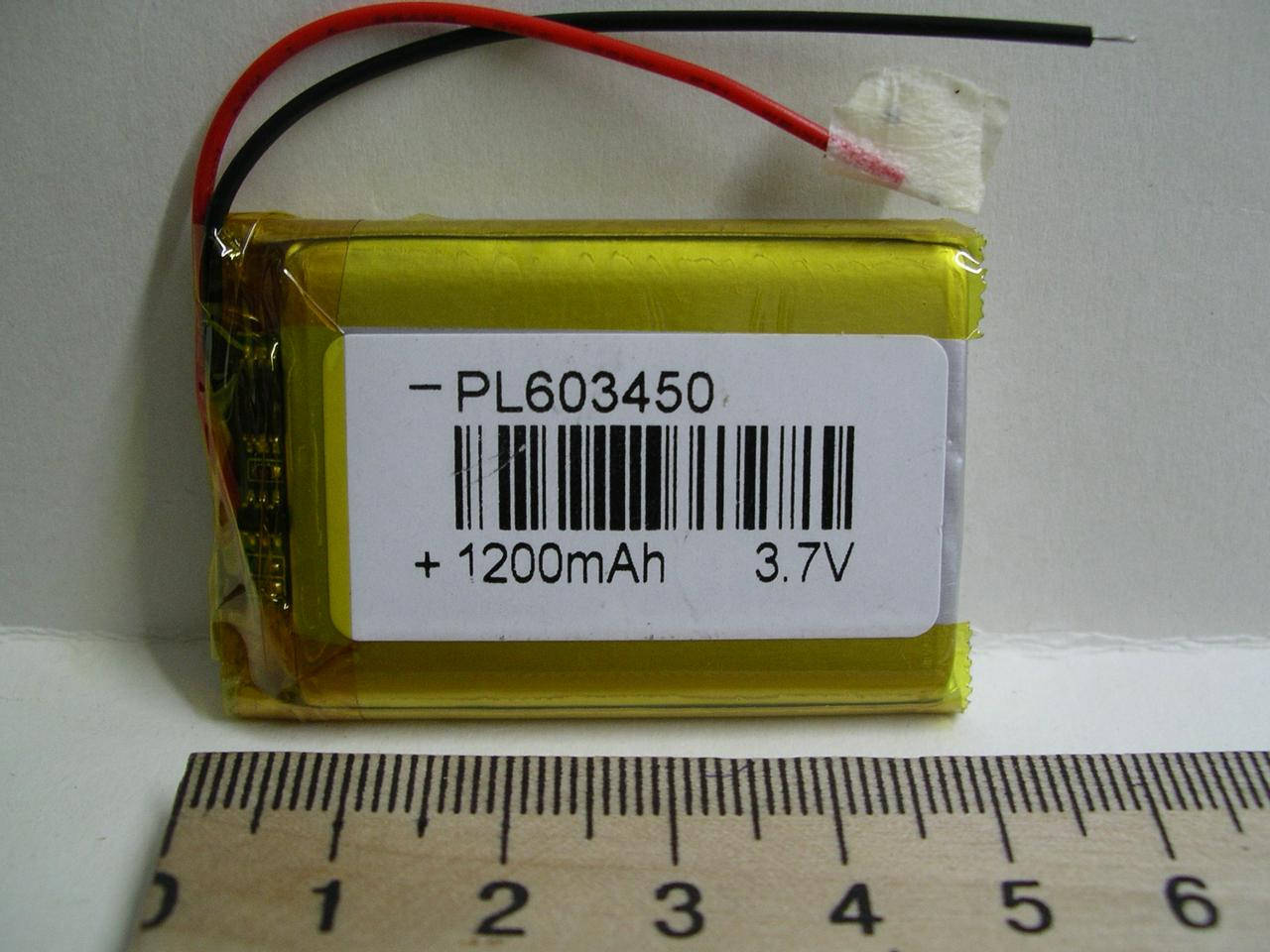 

Аккумулятор 603450 , 1200mAh 3.7V Li-pol литий-полимерный