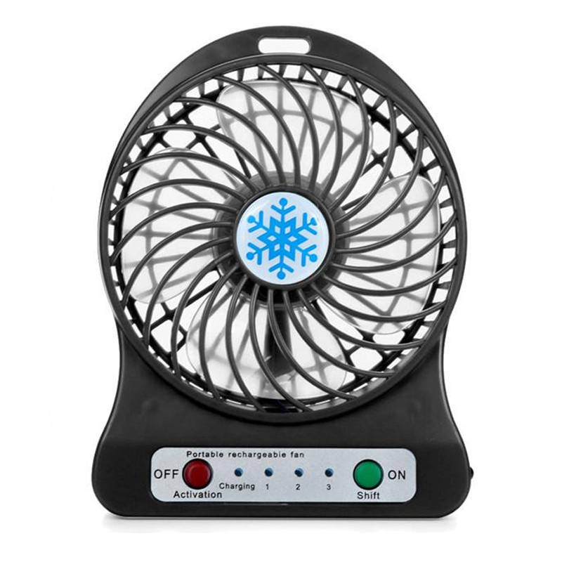 

Портативный настольный вентилятор Portable Fan Mini со съемным аккумулятором черный 150002