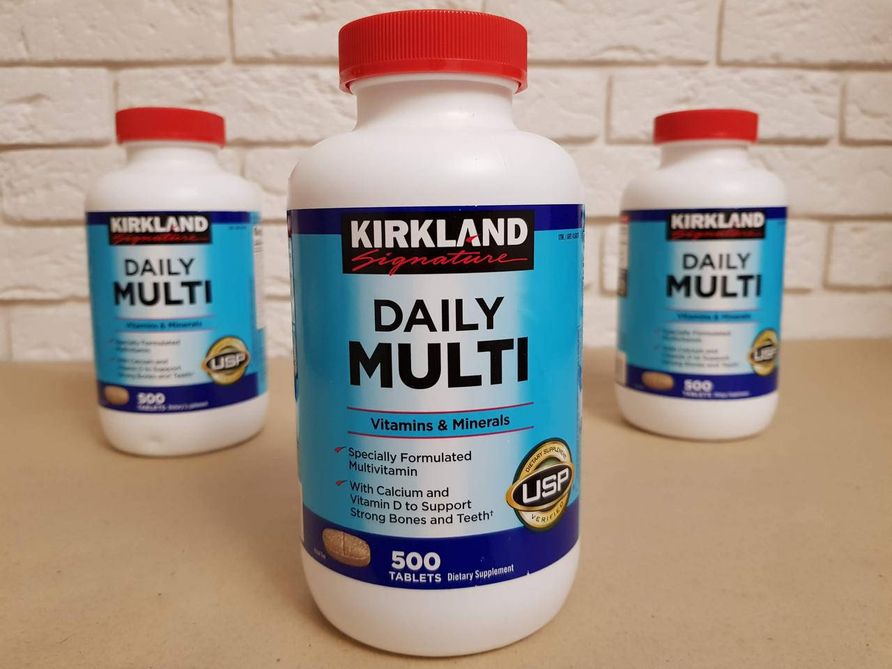 

Вітаміни і мінерали Kirkland Signature Daily Multi 500 таблеток, витамины и менералы